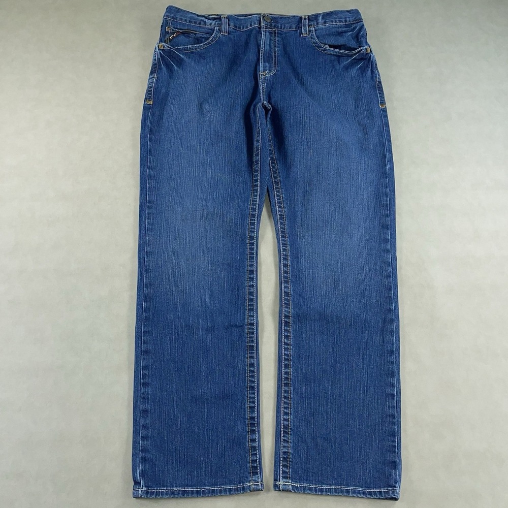 Ariat Jeans‎ Mens 42x34 Blue M7 Slim Fit Straight Leg Denim Western Cowboy Work